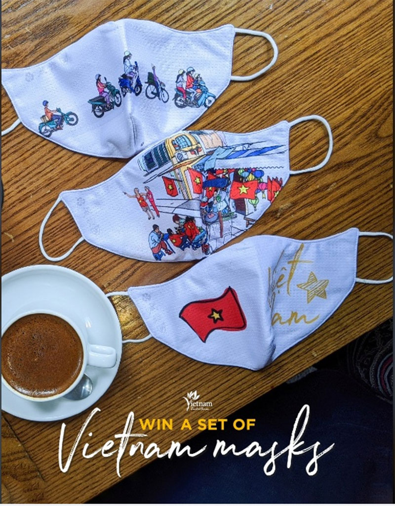 Phát hành khẩu trang quảng bá du lịch Việt Nam

